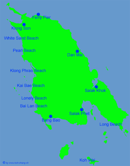 Ko Chang Map